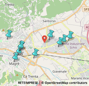 Mappa Via Marche, 36015 Schio VI, Italia (2.53846)