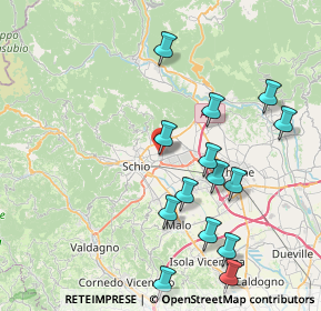 Mappa Via Marche, 36015 Schio VI, Italia (8.515)