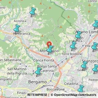 Mappa Via Leonardo Fibonacci, 24123 Bergamo BG, Italia (3.30167)