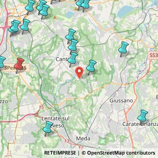 Mappa Via Tiziano, 22063 Cantù CO, Italia (6.7445)