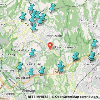 Mappa Via Tiziano, 22063 Cantù CO, Italia (2.766)
