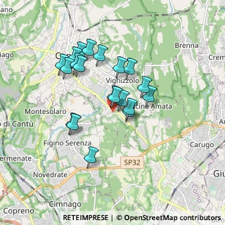 Mappa Via Tiziano, 22063 Cantù CO, Italia (1.5045)