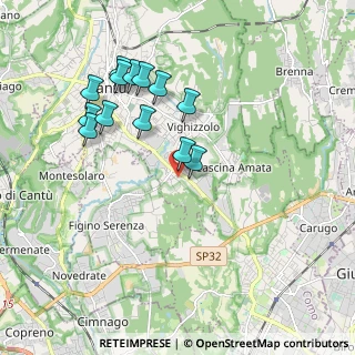 Mappa Via Tiziano, 22063 Cantù CO, Italia (1.84385)