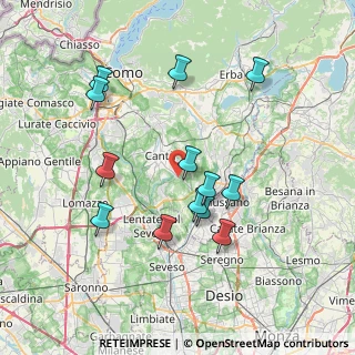 Mappa Via Tiziano, 22063 Cantù CO, Italia (7.17154)