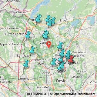 Mappa Via Tiziano, 22063 Cantù CO, Italia (7.508)