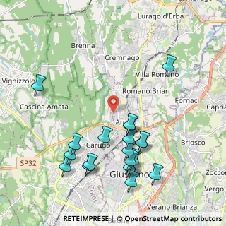 Mappa Via Grigna, 22060 Carugo CO, Italia (2.2405)