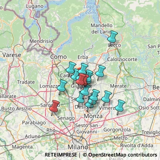 Mappa Via Grigna, 22060 Carugo CO, Italia (9.54684)