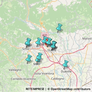 Mappa 36010 Zanè VI, Italia (4.99571)