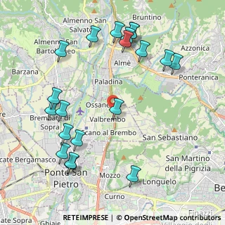 Mappa Via Provinciale, 24030 Valbrembo BG, Italia (2.417)