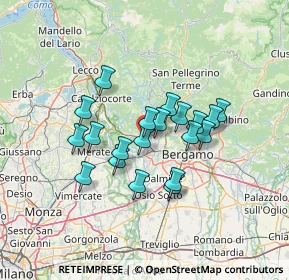 Mappa Via Gaetano Donizetti, 24030 Ambivere BG, Italia (10.611)