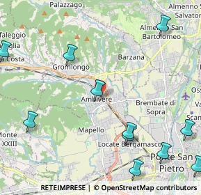 Mappa Via Gaetano Donizetti, 24030 Ambivere BG, Italia (2.89909)