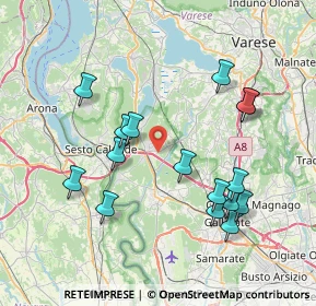 Mappa Via San Eurosia, 21029 Vergiate VA, Italia (7.79313)