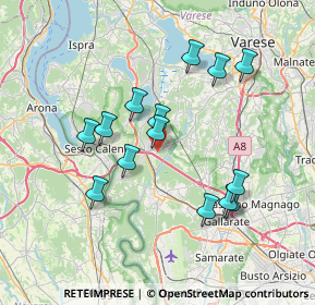 Mappa Via San Eurosia, 21029 Vergiate VA, Italia (6.80143)