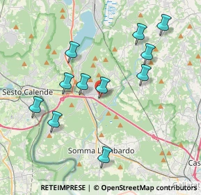 Mappa Via San Eurosia, 21029 Vergiate VA, Italia (3.86455)