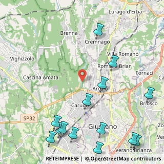 Mappa Cascina Sant'Ambrogio, 22060 Carugo CO, Italia (3.01429)