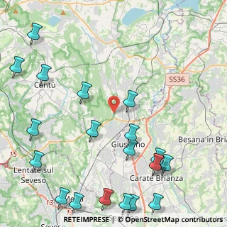 Mappa Cascina Sant'Ambrogio, 22060 Carugo CO, Italia (5.9555)