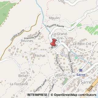 Mappa Frazione Fochat, 2, 11010 Sarre AO, Italia, 11010 Sarre, Aosta (Valle d'Aosta)