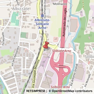 Mappa Via Giuseppe Mazzini, 2, 21041 Albizzate VA, Italia, 21041 Albizzate, Varese (Lombardia)