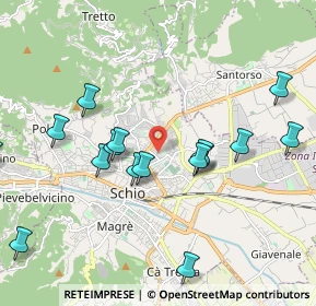 Mappa Via Botta, 36015 Schio VI, Italia (2.555)