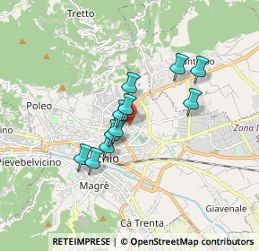 Mappa Via Botta, 36015 Schio VI, Italia (1.29545)