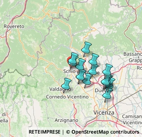 Mappa Via Botta, 36015 Schio VI, Italia (10.9175)