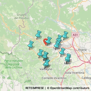 Mappa Via Patrioti, 36036 Torrebelvicino VI, Italia (6.218)
