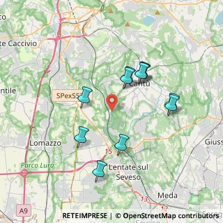 Mappa Via F. Rienti, 22063 Cantù CO, Italia (3.33273)