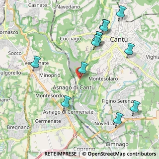 Mappa Via F. Rienti, 22063 Cantù CO, Italia (2.39083)