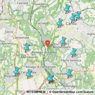 Mappa SP 34, 22063 Cantù CO, Italia (2.905)