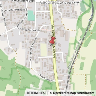 Mappa Via Alessandro Manzoni, 26, 22071 Cadorago, Como (Lombardia)