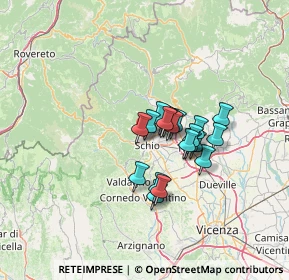 Mappa Via Assisi, 36015 Schio VI, Italia (8.7785)