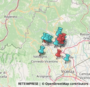 Mappa Via Assisi, 36015 Schio VI, Italia (8.54313)