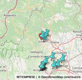 Mappa Via Assisi, 36015 Schio VI, Italia (17.69154)