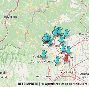 Mappa Via Assisi, 36015 Schio VI, Italia (9.80214)