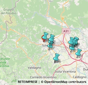 Mappa Via Assisi, 36015 Schio VI, Italia (7.23727)