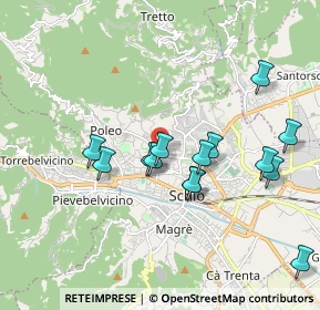 Mappa Via Assisi, 36015 Schio VI, Italia (1.795)