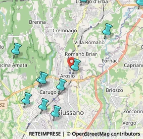 Mappa Via Mozzana, 22060 Arosio CO, Italia (2.61545)