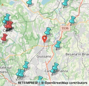 Mappa Via Mozzana, 22060 Arosio CO, Italia (6.3615)