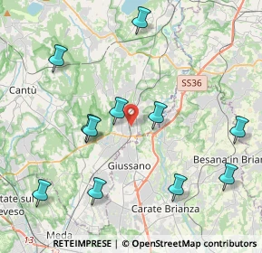 Mappa Via Mozzana, 22060 Arosio CO, Italia (4.5)