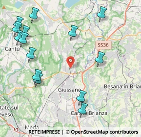 Mappa Via Mozzana, 22060 Arosio CO, Italia (5.27786)