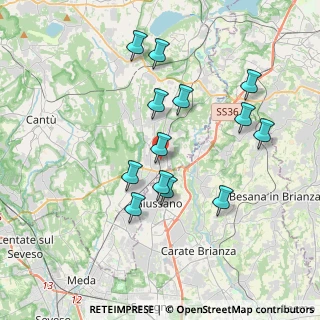 Mappa Via Mozzana, 22060 Arosio CO, Italia (3.52692)