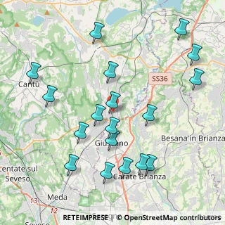Mappa Via Mozzana, 22060 Arosio CO, Italia (4.47444)