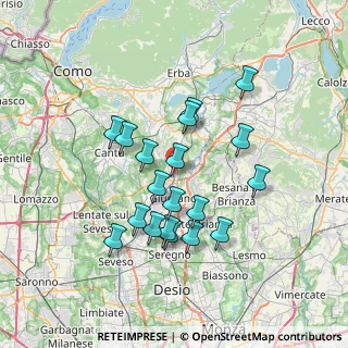 Mappa Via Mozzana, 22060 Arosio CO, Italia (6.30526)