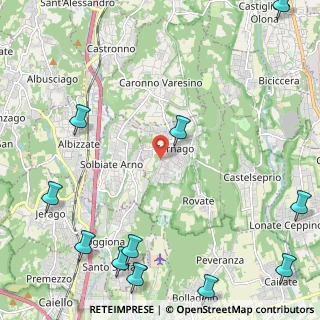 Mappa Via Francesco Petrarca, 21040 Carnago VA, Italia (3.38545)