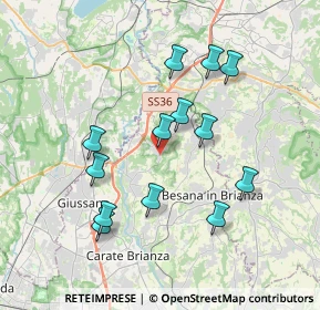 Mappa Via Giovanni Pascoli, 20836 Briosco MB, Italia (3.5)