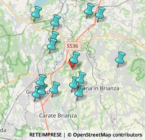 Mappa Via Giovanni Pascoli, 20836 Briosco MB, Italia (3.974)