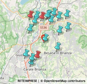 Mappa Via Giovanni Pascoli, 20836 Briosco MB, Italia (3.82105)