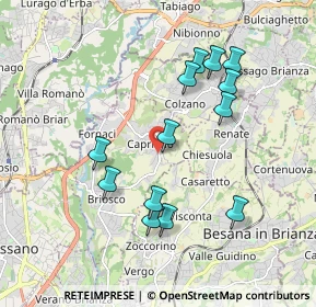 Mappa Via Giovanni Pascoli, 20836 Briosco MB, Italia (1.81)