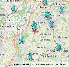 Mappa Via Giovanni Pascoli, 20836 Briosco MB, Italia (2.37083)