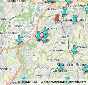Mappa Via Giovanni Pascoli, 20836 Briosco MB, Italia (3.2225)
